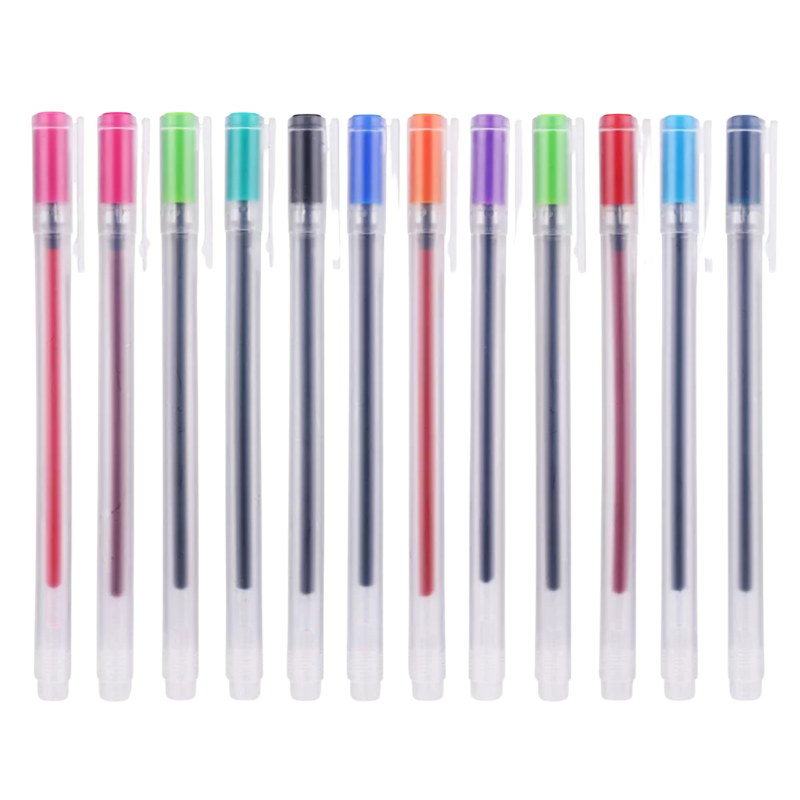 Muji Quality Gel Pens – Set of 12 - Ana Bean Paper Co.