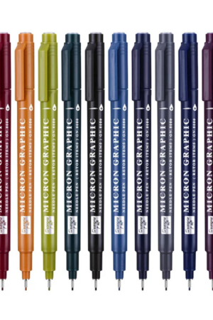 Micron Graphic Rich Deep Tone Pens - Set of 12