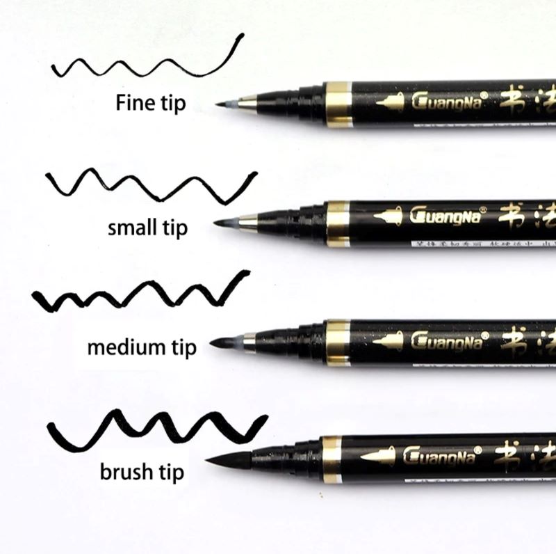 4/6Pcs/Set Calligraphy Pen Brush Pens Hand Lettering Pens Extra