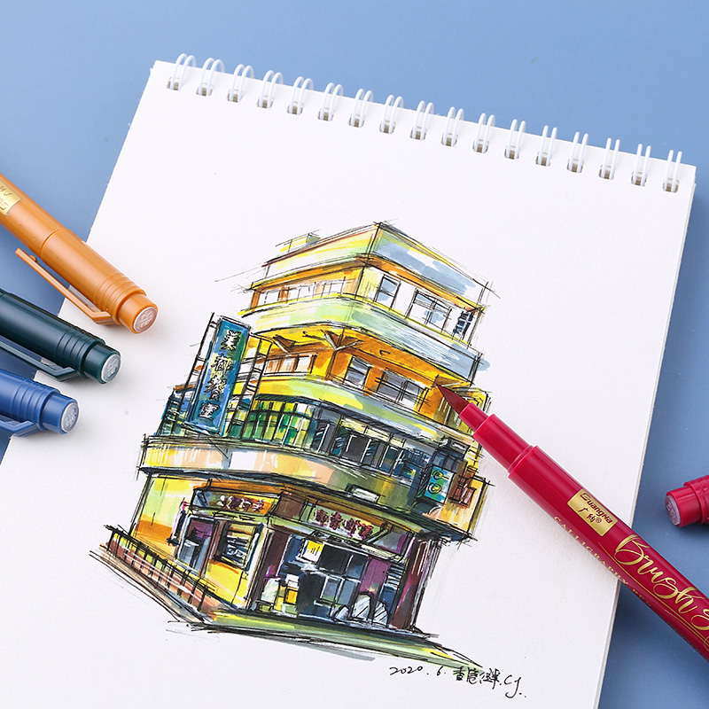 Watercolor Brush Lettering Pens - Gorgeous Rich Color
